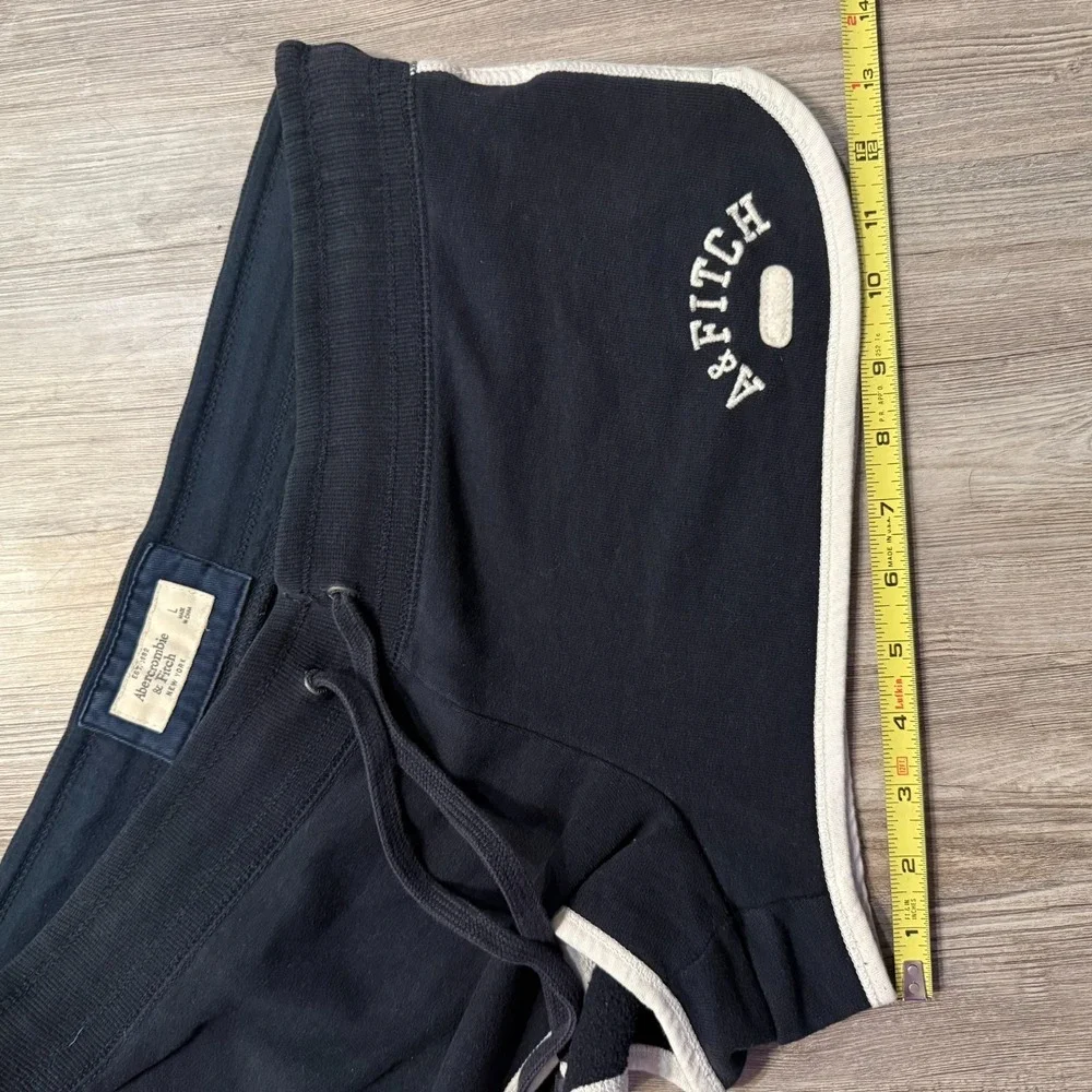 Abercrombie & Fitch Womens Large Y2K Sweat Shorts Navy